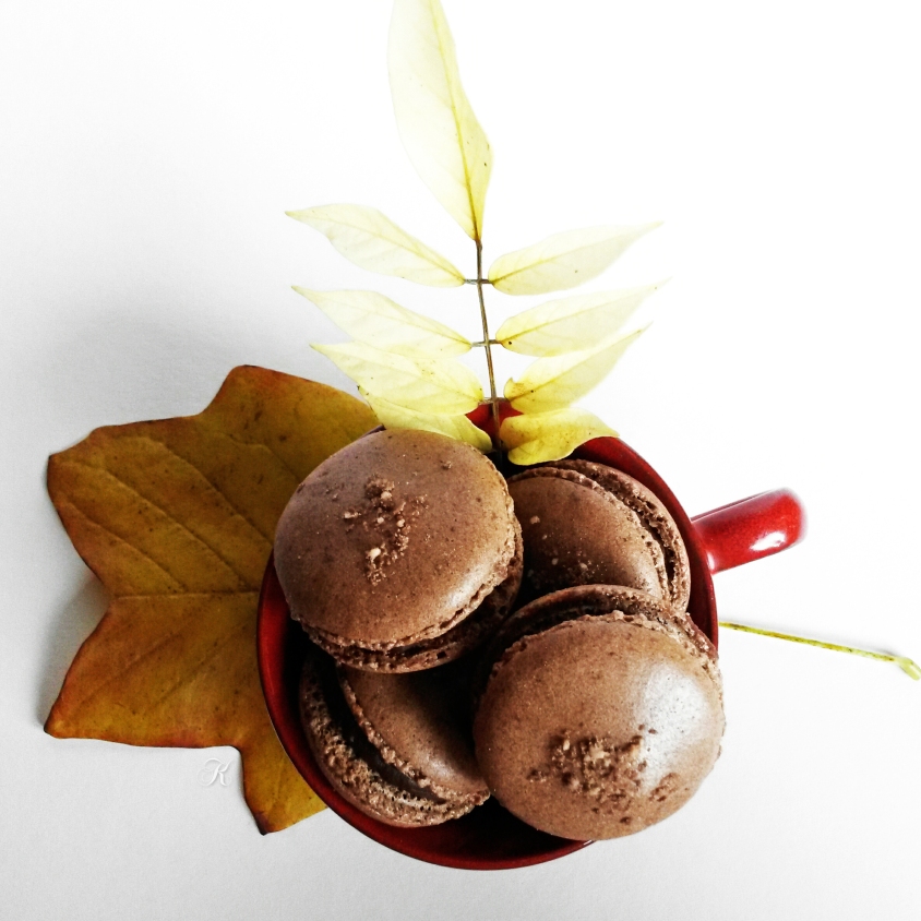 Coffee macarons with chocolate / kavni makroni s čokolado